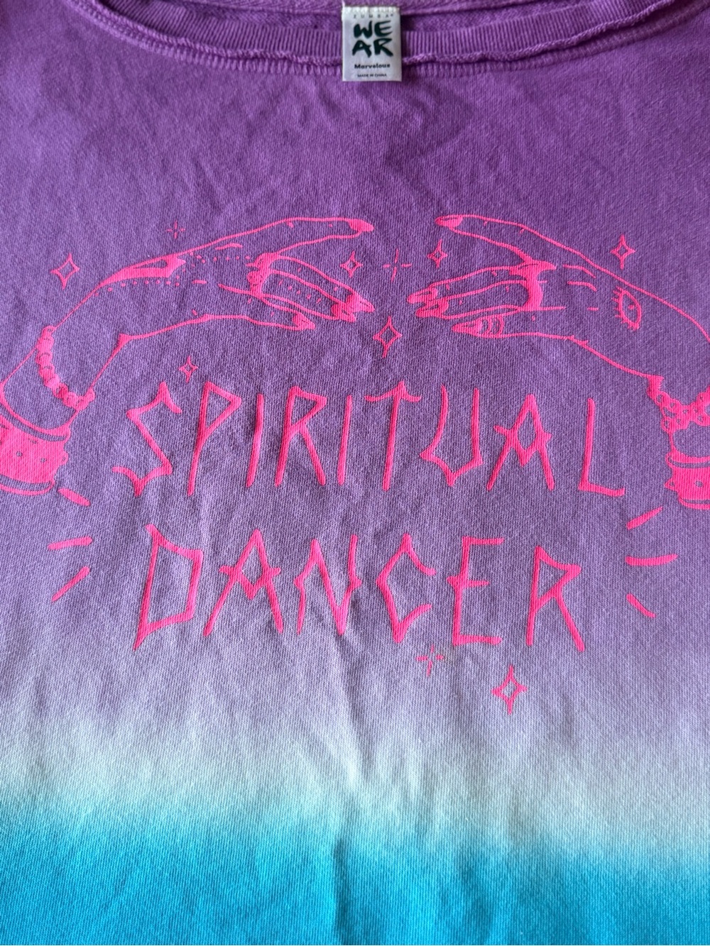Zumba Fitness Ombre 'Spiritual Dancer' Sweatshirt - Purple, Turquoise & Pink - Picture 2 of 8